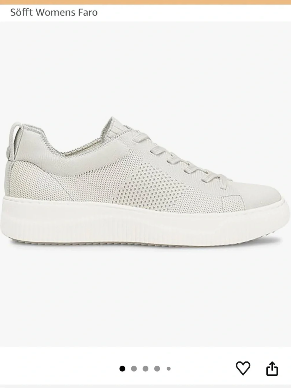 Sofft Faro Knit Comfort Sneakers Gray Size 9